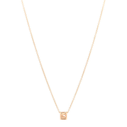 Tiffany 18K Rose Gold Atlas Open Pendant Necklace 1 of 4