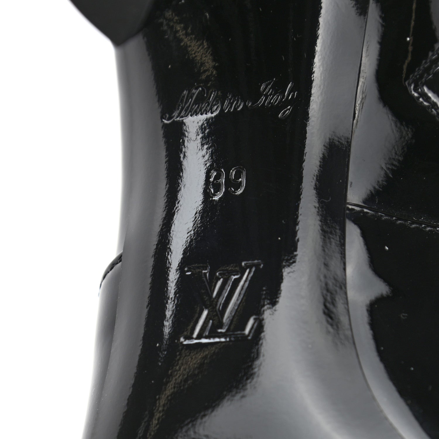 Louis Vuitton Patent Silhouette Ankle Boots 39 Black 6 of 7