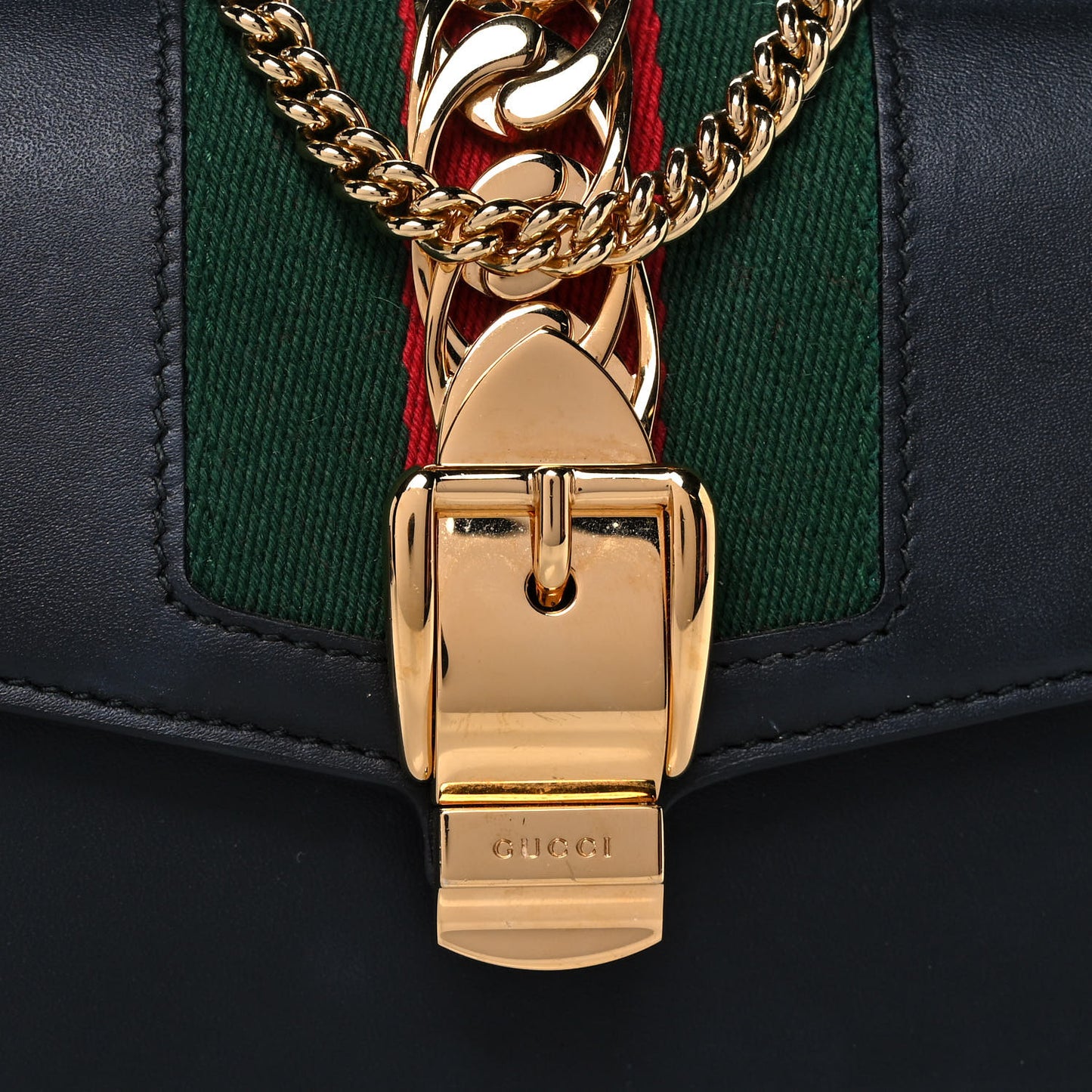 Calfskin Super Mini Sylvie Chain Shoulder Bag Blue