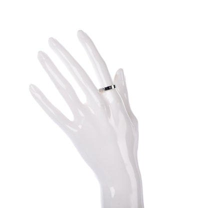 Cartier 18K White Gold 3.5mm LOVE Wedding Band Ring 55 7.25 2 of 4