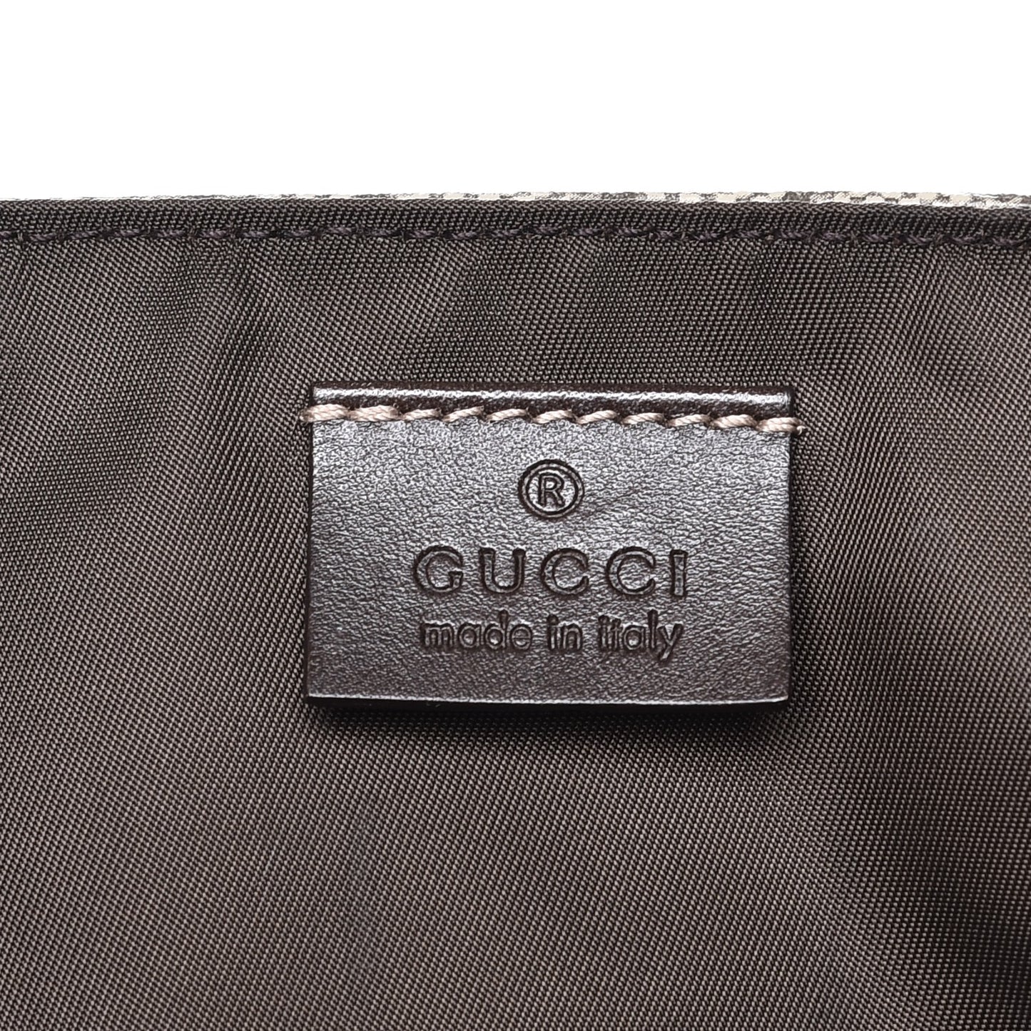 GG Plus Monogram Messenger Diaper Bag Dark Brown