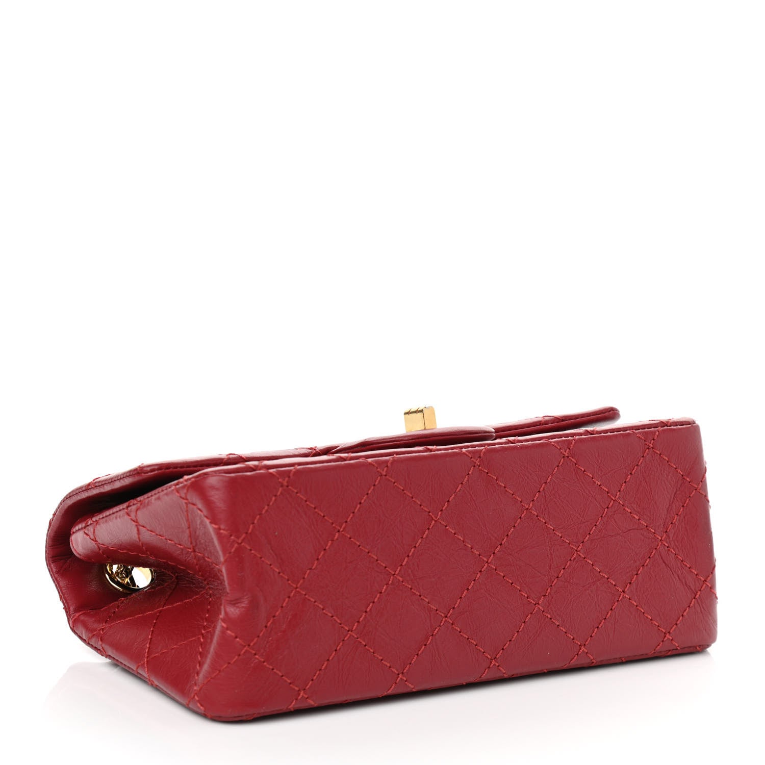 Chanel Aged Calfskin Quilted 2.55 Reissue Mini Flap Red 4 of 10