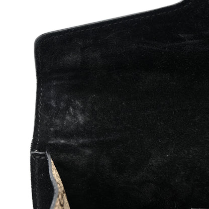 Gucci GG Supreme Monogram Suede Crystal Small Dionysus Shoulder Bag Beige Ebony Black 12 of 15