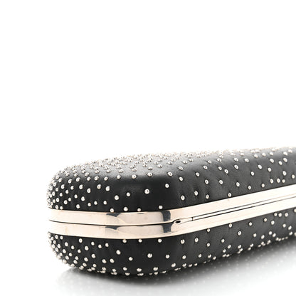 Alexander McQueen Nappa Studded Skull Knuckle Box Clutch Black 5 of 9