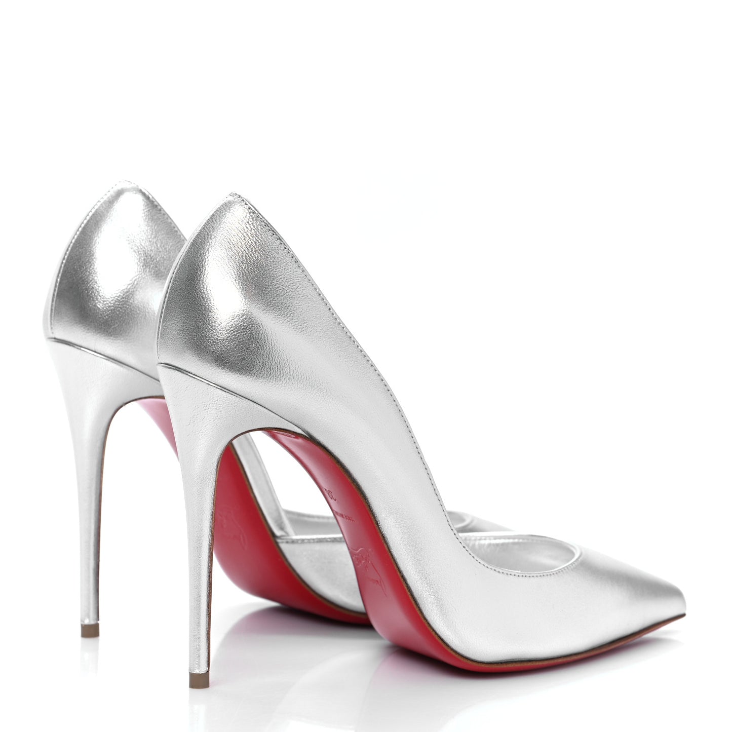 Nappa Laminate Iriza 100 Pumps 38 Silver