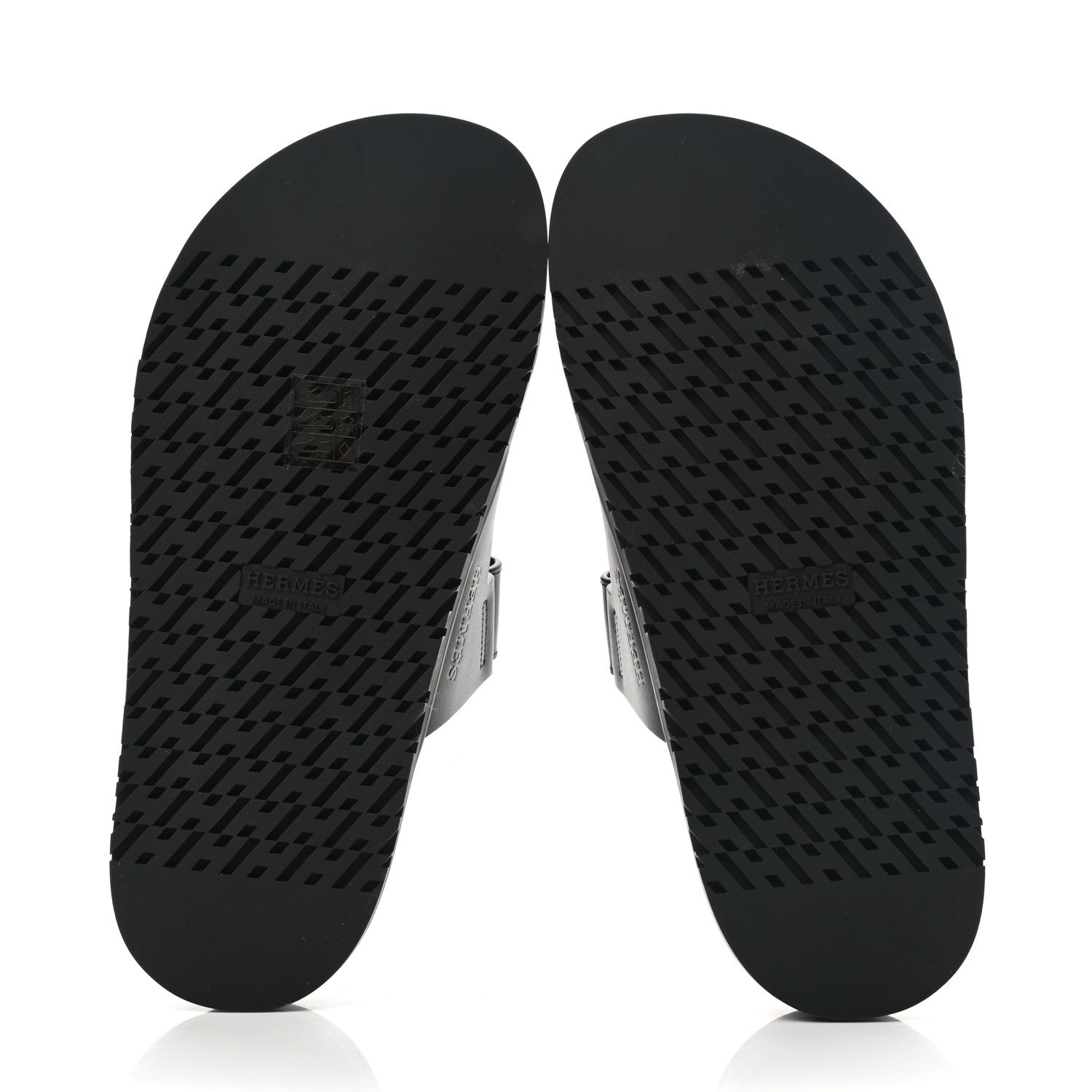 Hermes Calfskin Womens Chypre Sandals 36.5 Black 5 of 10