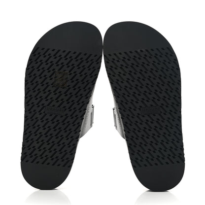 Hermes Calfskin Womens Chypre Sandals 36.5 Black 5 of 10