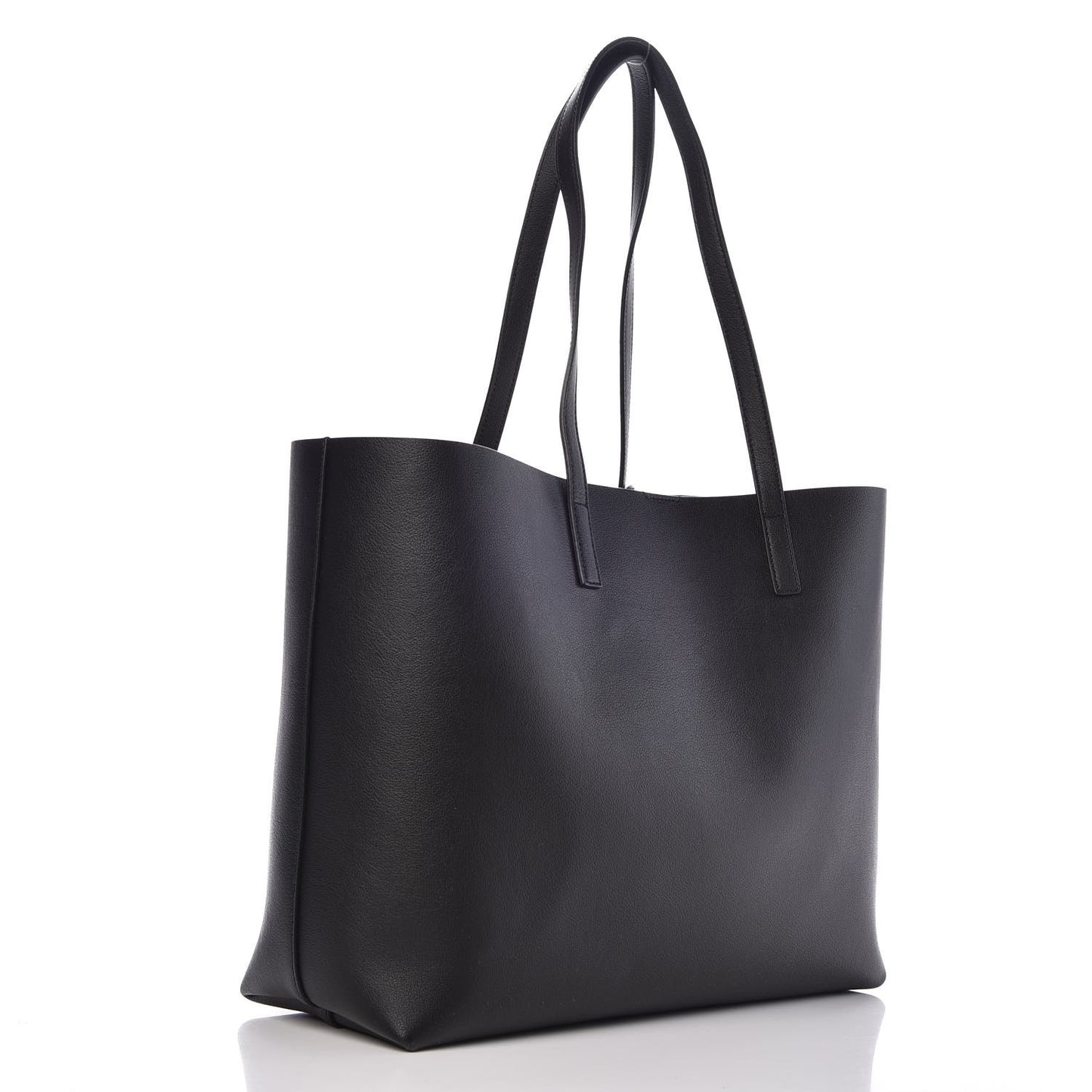 Calfskin Large Shopping Tote Black