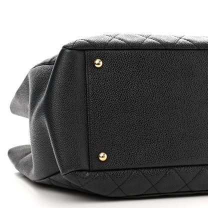 Chanel Caviar Quilted XL Grand Shopping Tote GST Black 8 of 9