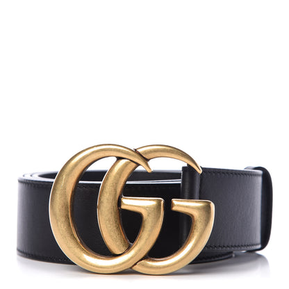 Gucci Calfskin Double G 40mm Belt 90 36 Black 1 of 6
