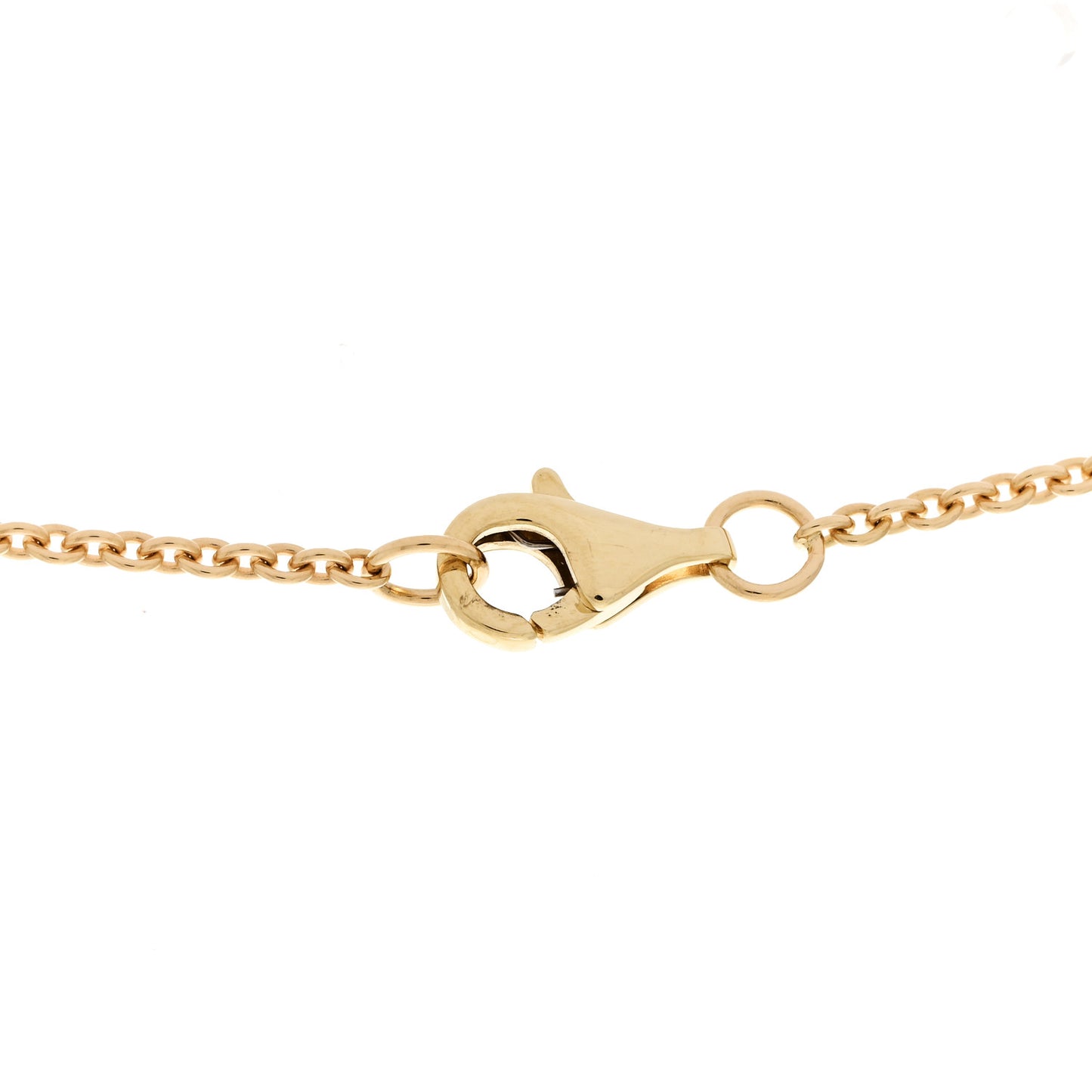 18K Yellow Gold Diamond Bouton de Camelia Pendant Necklace