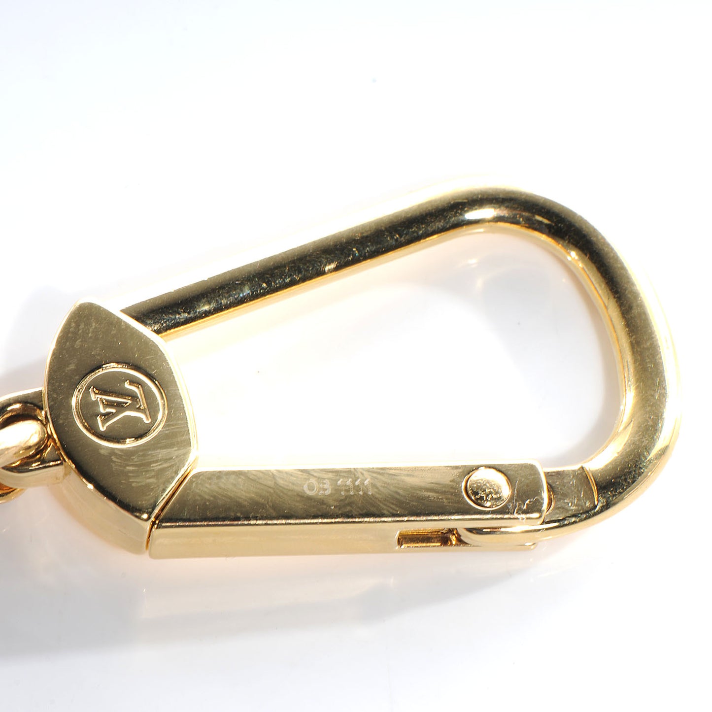 Rayures Coeur Bag Charm Key Holder Amarante