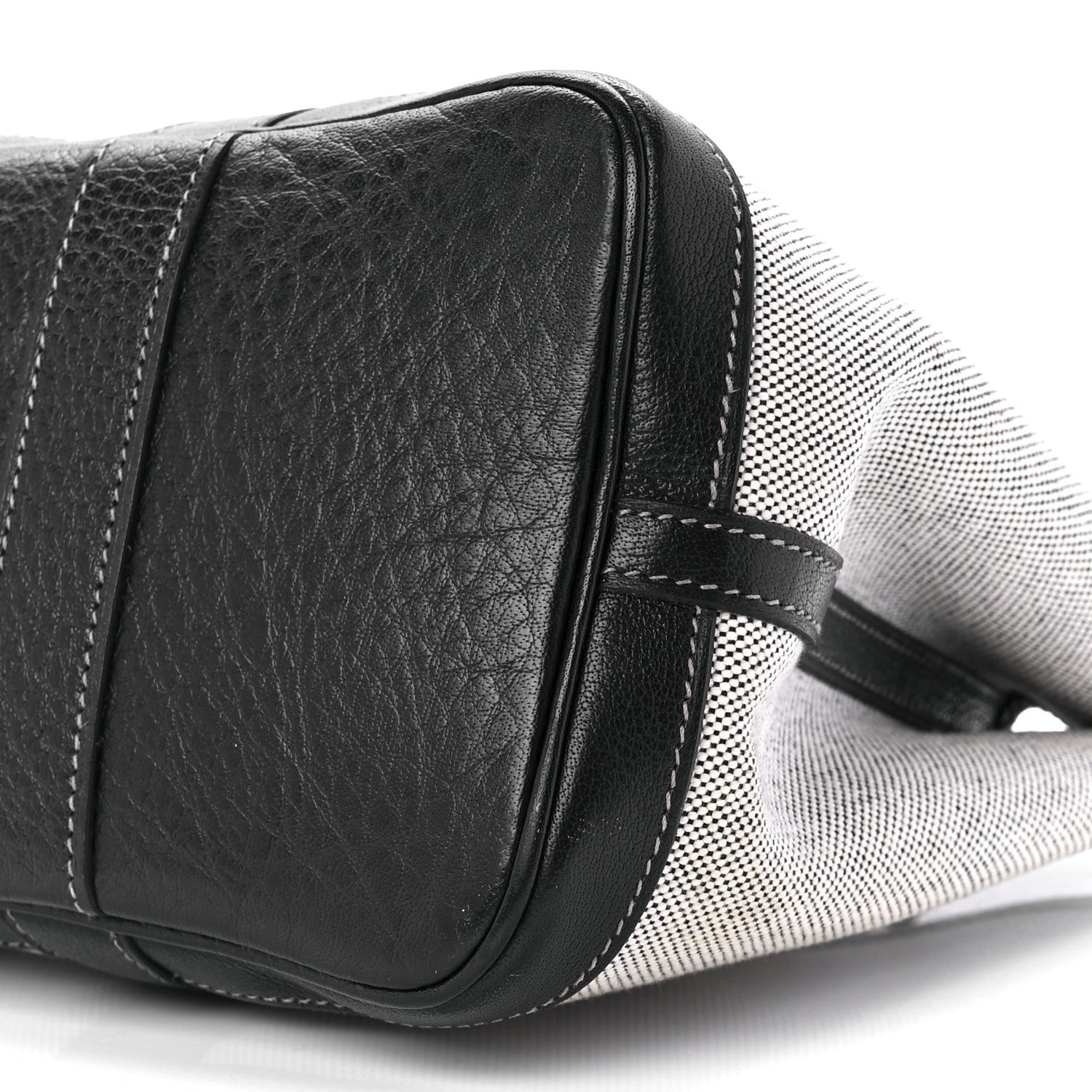 Hermes Twill D H Negonda Garden Party 30 TPM Ecru Black 9 of 9