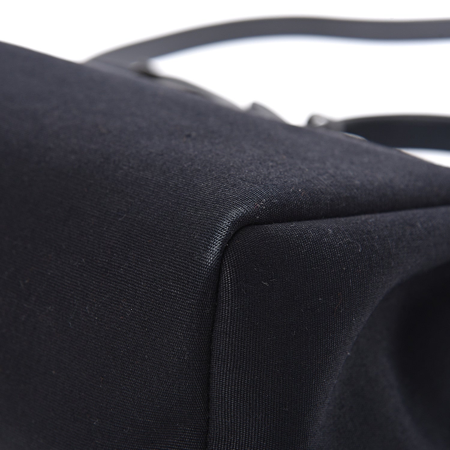 Hermes Toile Vache Calfskin Herbag 30 PM Black Natural 26 of 30