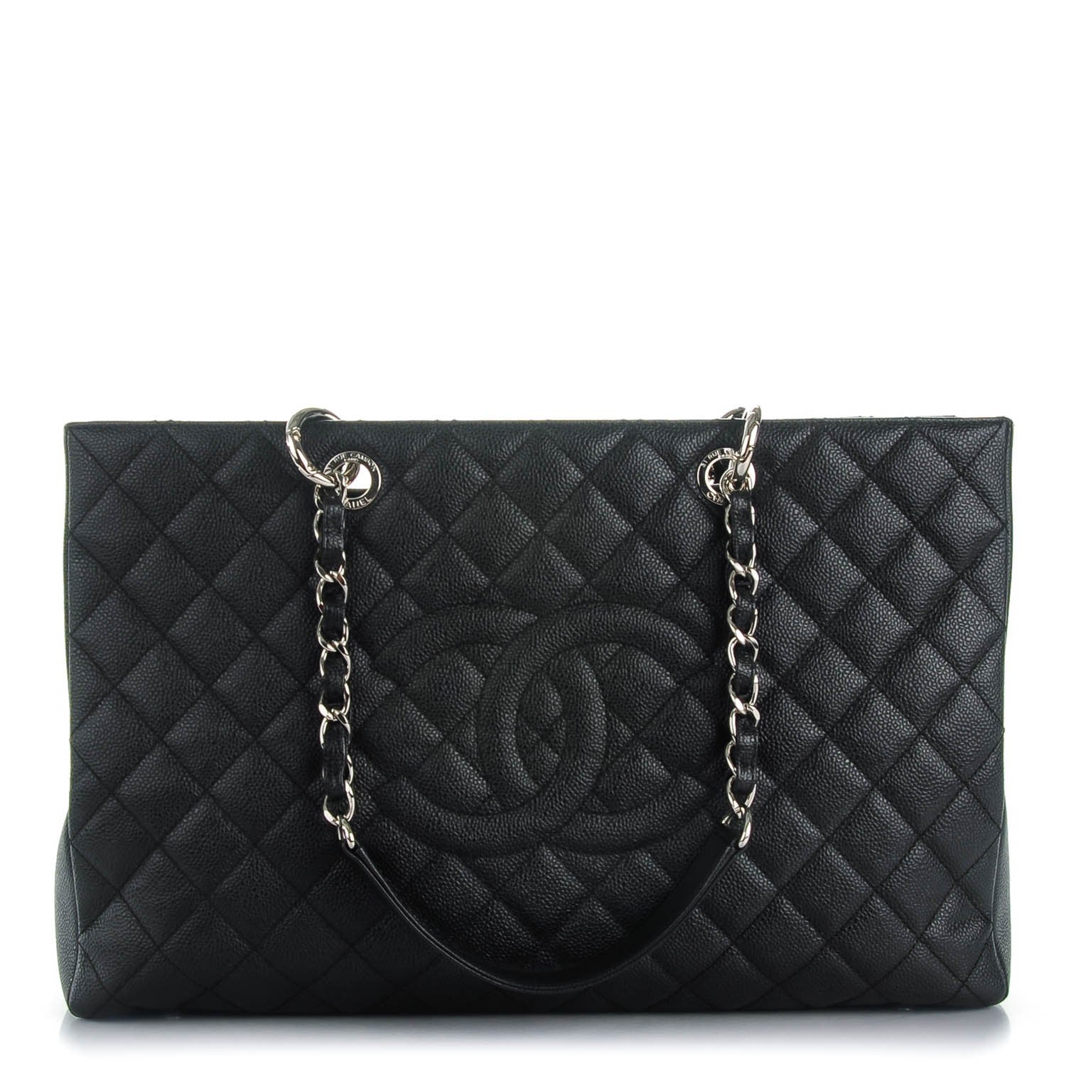 Chanel Caviar Quilted XL Grand Shopping Tote GST Black 1 of 7