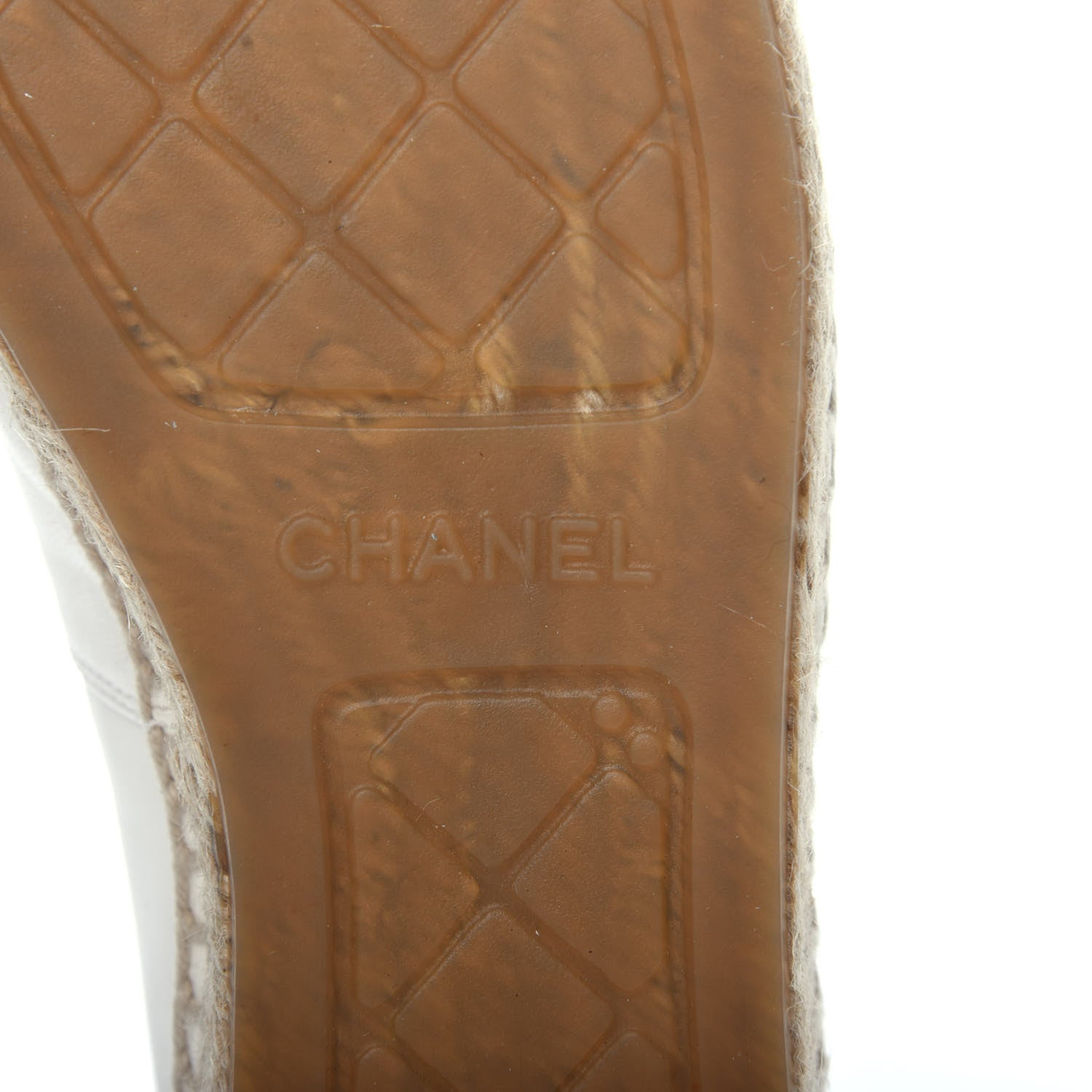Chanel Lambskin CC Espadrilles 40 White 9 of 13