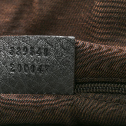 Gucci Calfskin Bamboo Top Handle Tote Grey 7 of 10