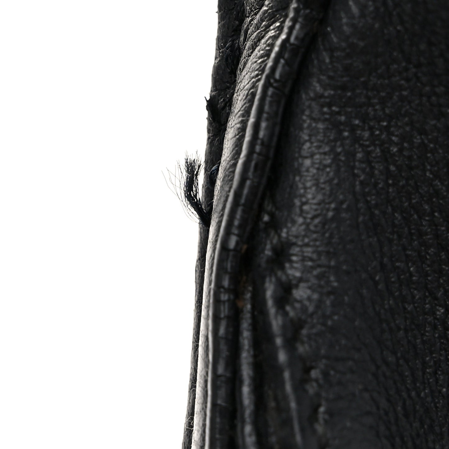 Calfskin Horsebit Chain Hobo Black
