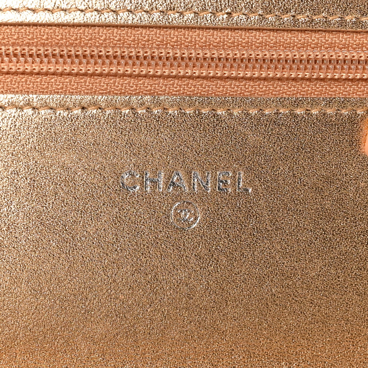 Metallic Lizard Wallet on Chain WOC Gold