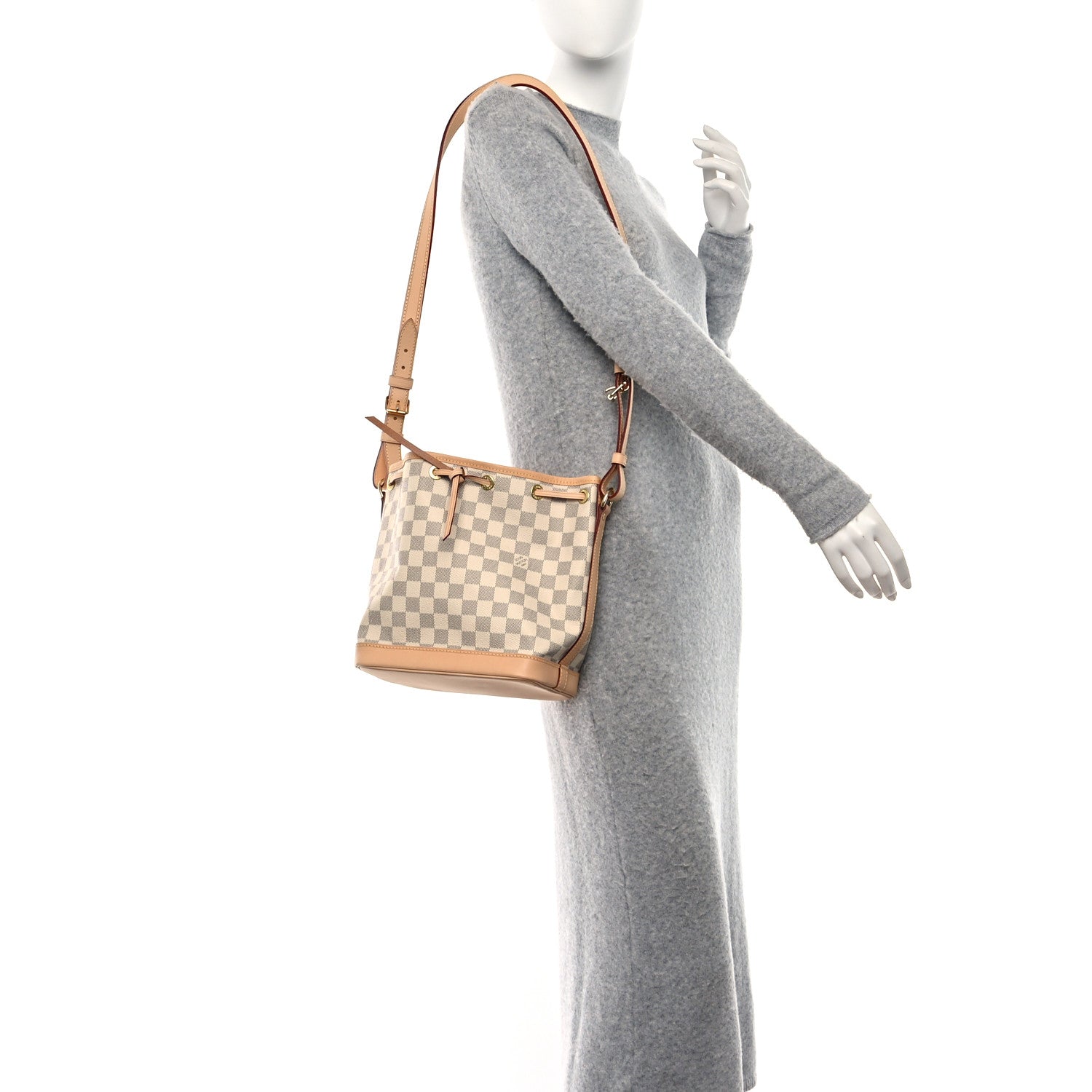 Louis Vuitton Damier Azur Noe BB 2 of 8