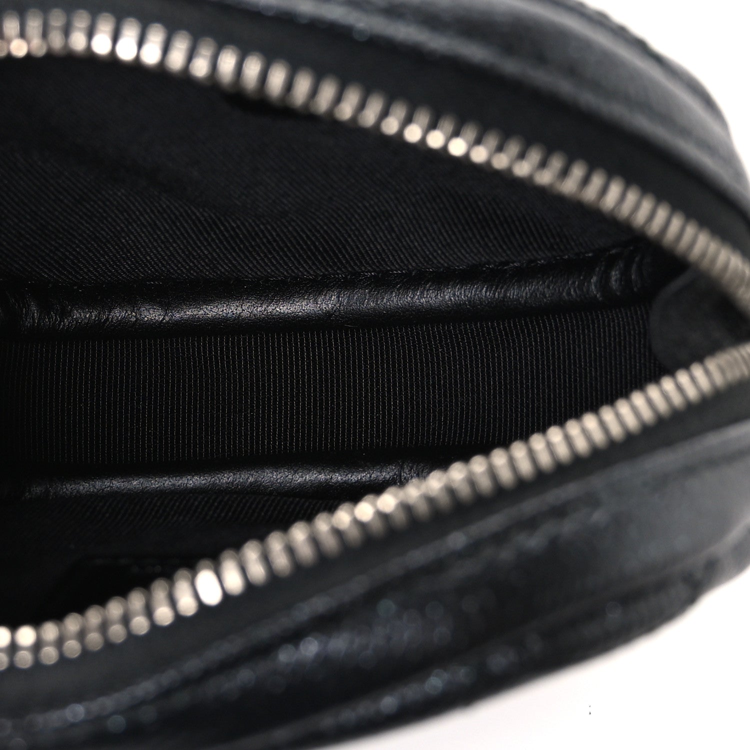 Chanel Iridescent Caviar Quilted Zip Around Classic Coin Purse Black 5 of 7