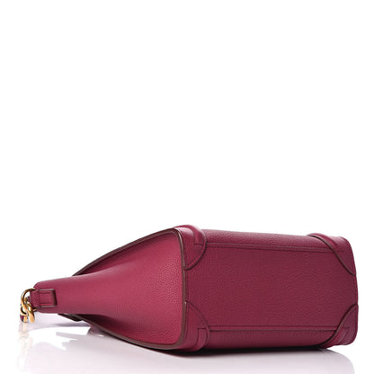 Celine Baby Grained Calfskin Nano Luggage Plum 6 of 12