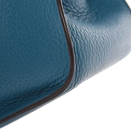 Hermes Taurillon Clemence Jypsiere 28 Bleu Izmir 14 of 17