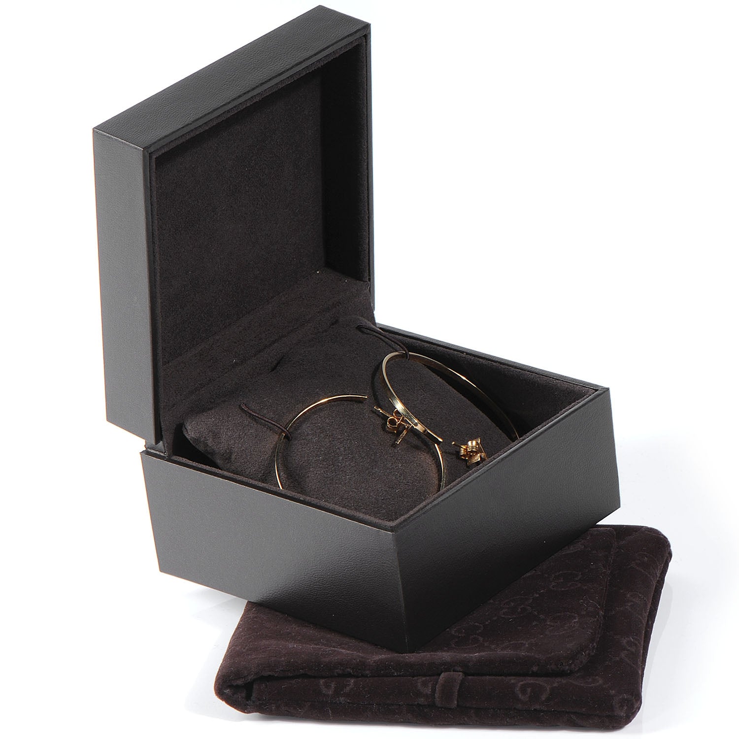 Gucci 18K Rose Gold G Hoop Earrings 5 of 5