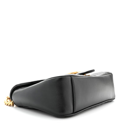 Gucci Calfskin Matelasse Small GG Marmont Shoulder Bag Black 4 of 10