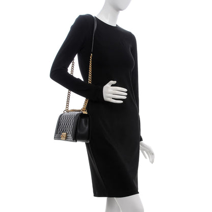 Chanel Caviar Quilted Medium Boy Flap Black 2 of 7