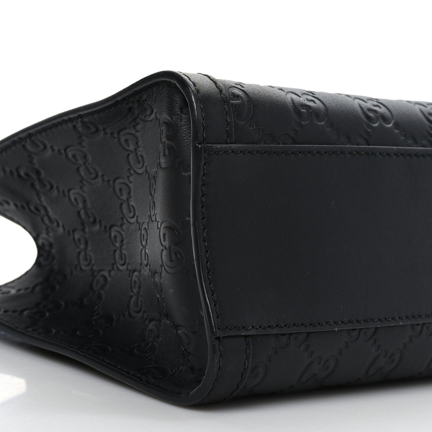 Guccissima Small Padlock Tote Black