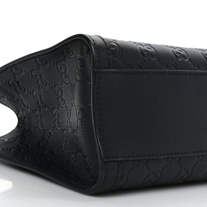 Gucci Guccissima Small Padlock Tote Black 9 of 10