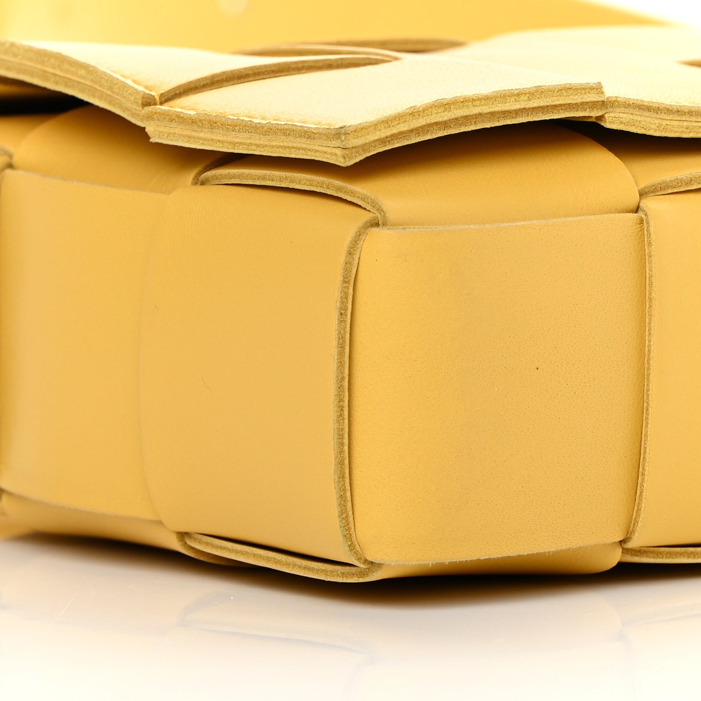 Nappa Maxi Intreccio Cassette Bag Buttercup