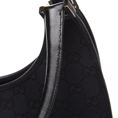 Gucci Monogram Bardot Shoulder Bag Black 10 of 14