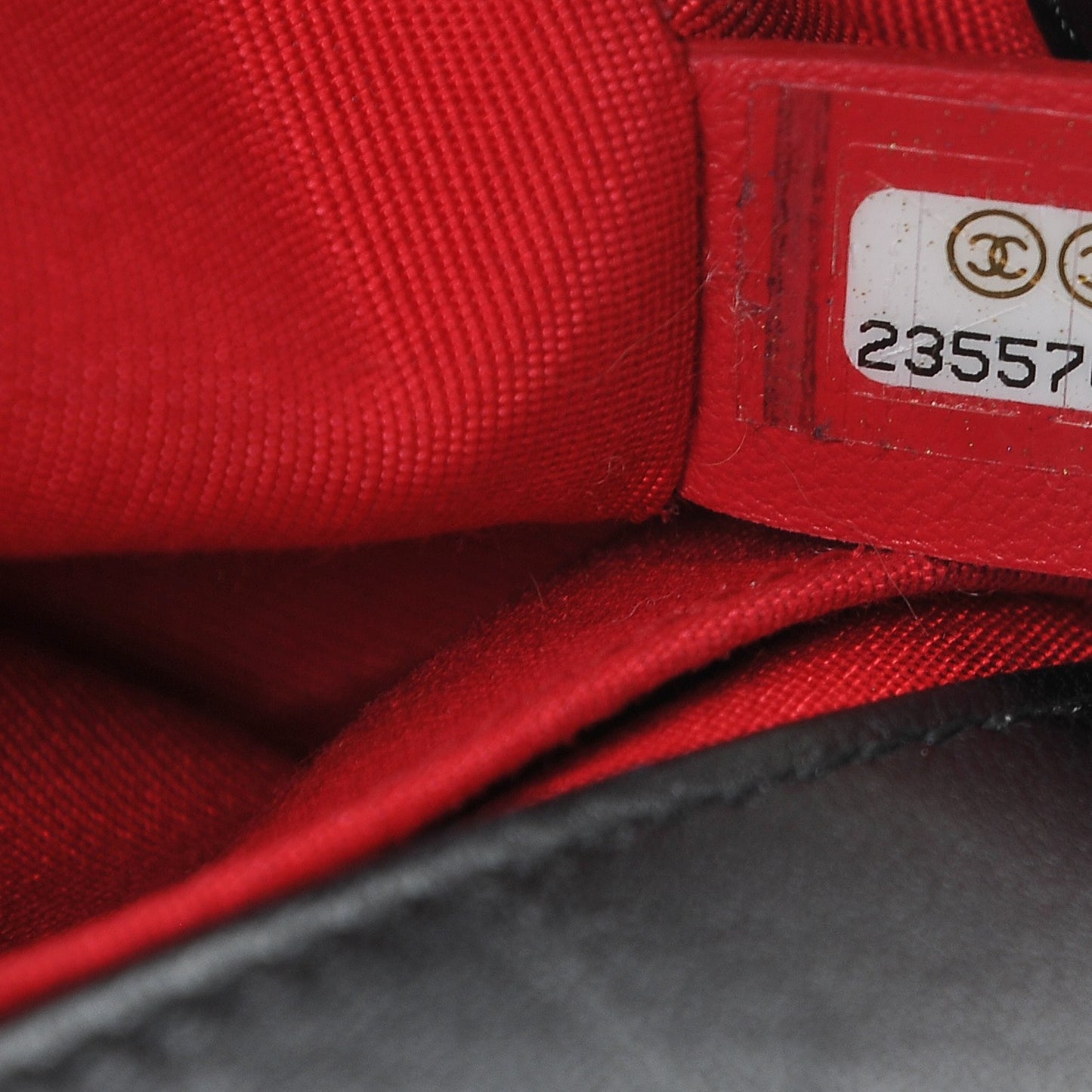 Lambskin Tweed Logo Embroidered Medium Boy Flap White Red Black