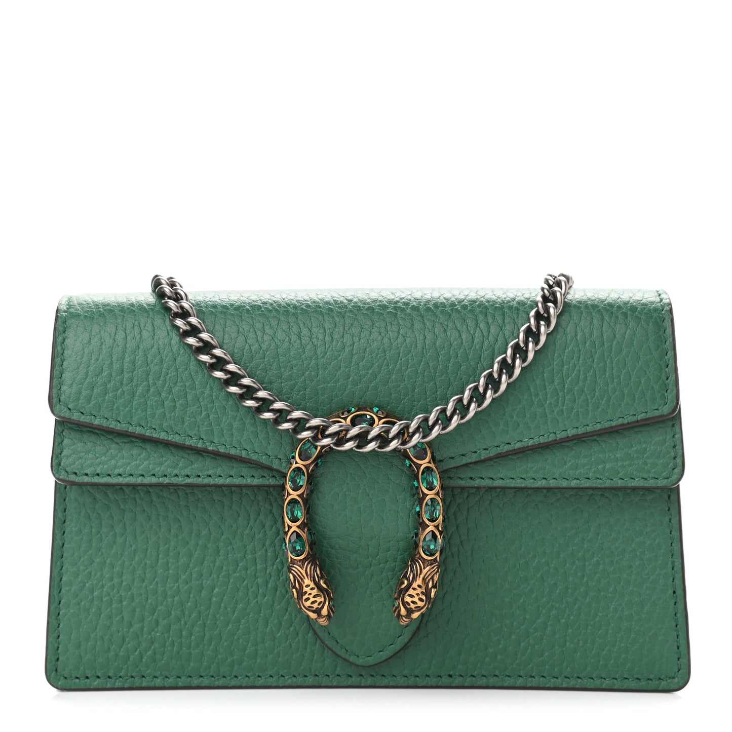 Calfskin Super Mini Dionysus Shoulder Bag Emerald