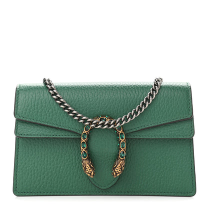Gucci Calfskin Super Mini Dionysus Shoulder Bag Emerald 1 of 9