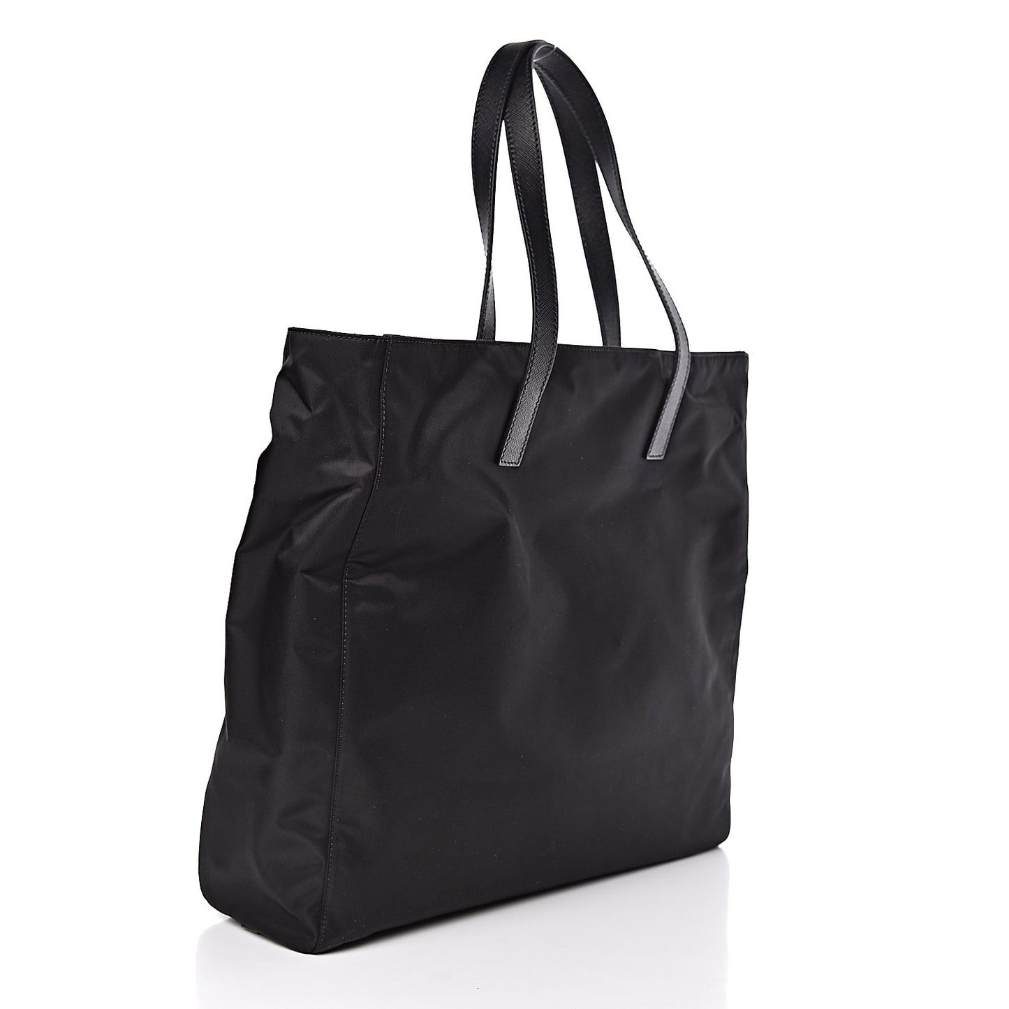 X JAMES JEAN Tessuto Nylon Patch Shopping Tote Black