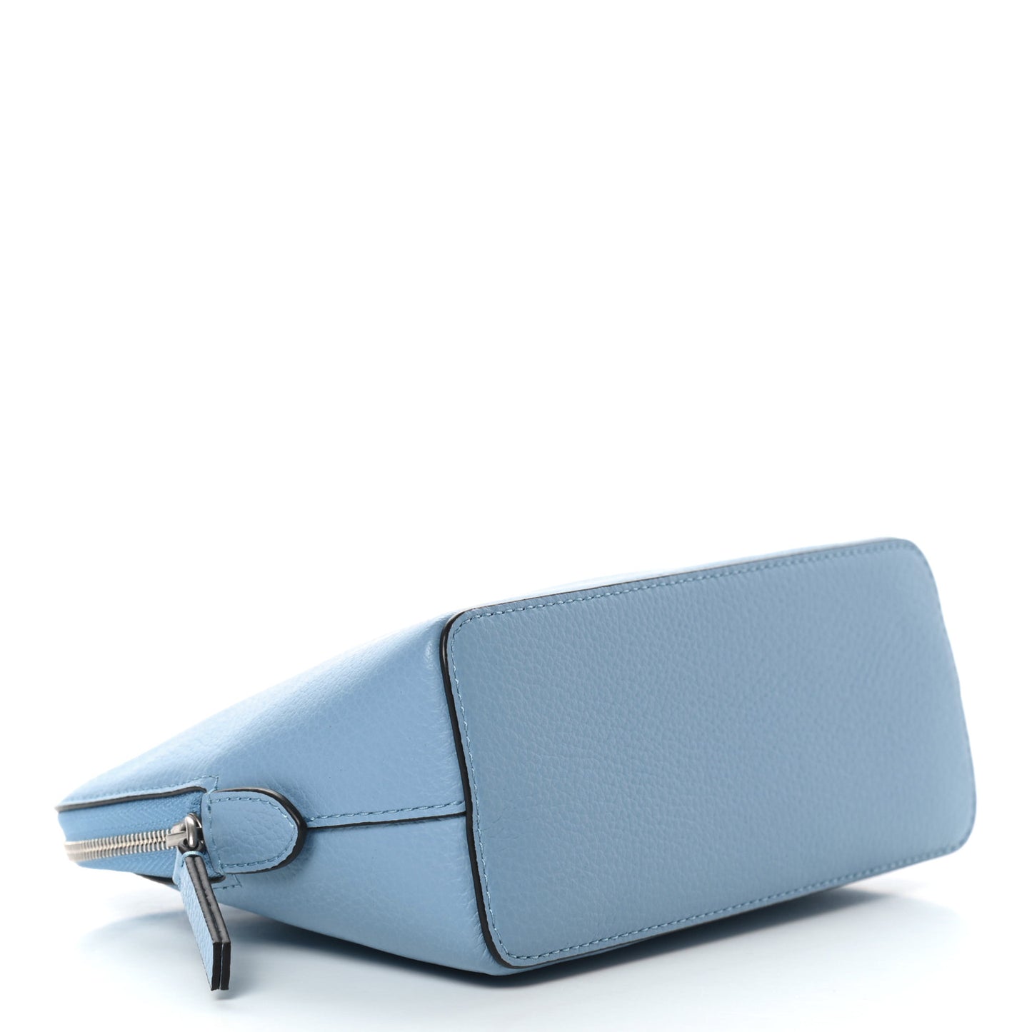 Small Classic Grain Continental Cosmetic Pouch Pale Slate