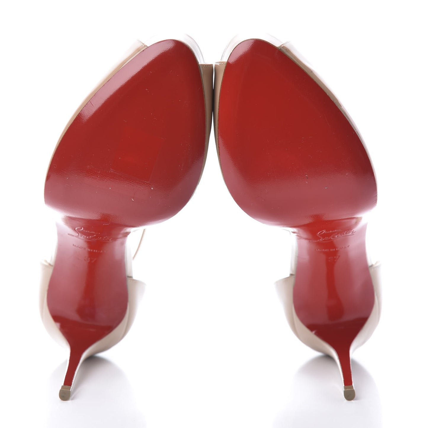 Patent Round Chick Alta Platform Peep Toe Pumps 37 Nude