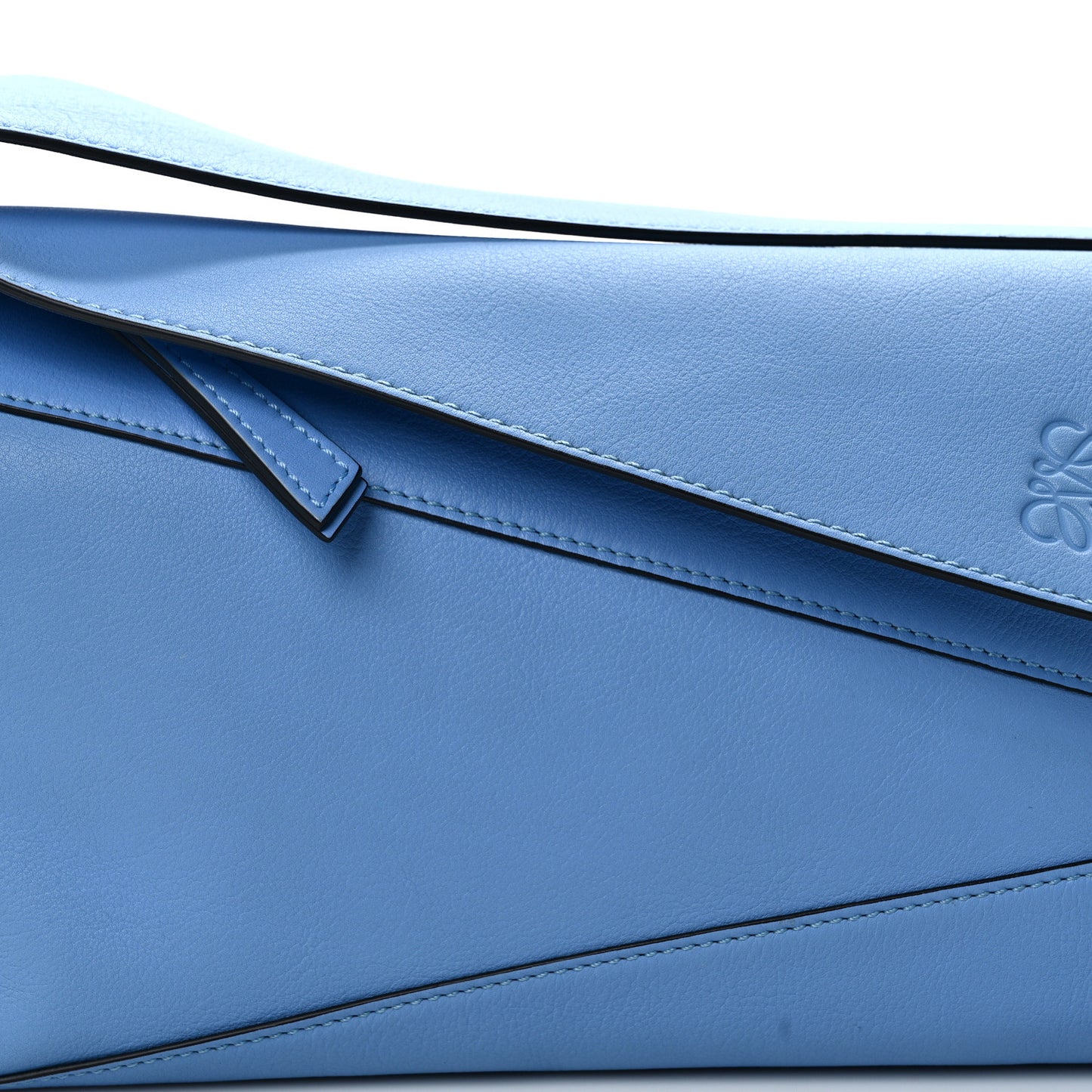Calfskin Puzzle Hobo Celestine Blue