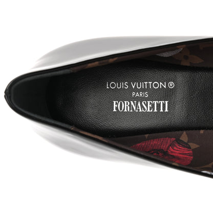 Louis Vuitton Patent Monogram Nylon Bow Popi Ballerina Flats 39.5 Black 7 of 9