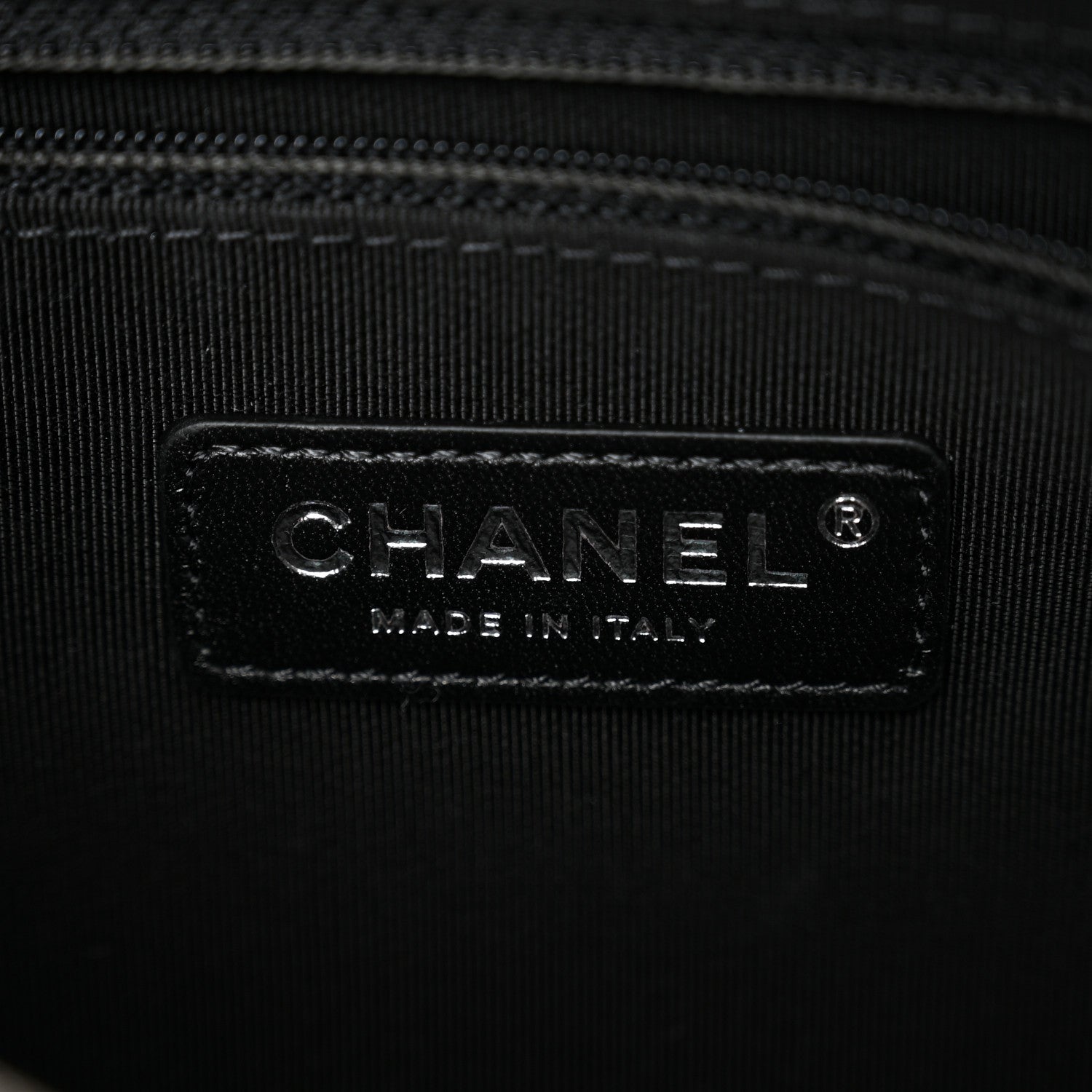 Chanel Calfskin Chain 20s Signature Bowling Bag Black 6 of 11