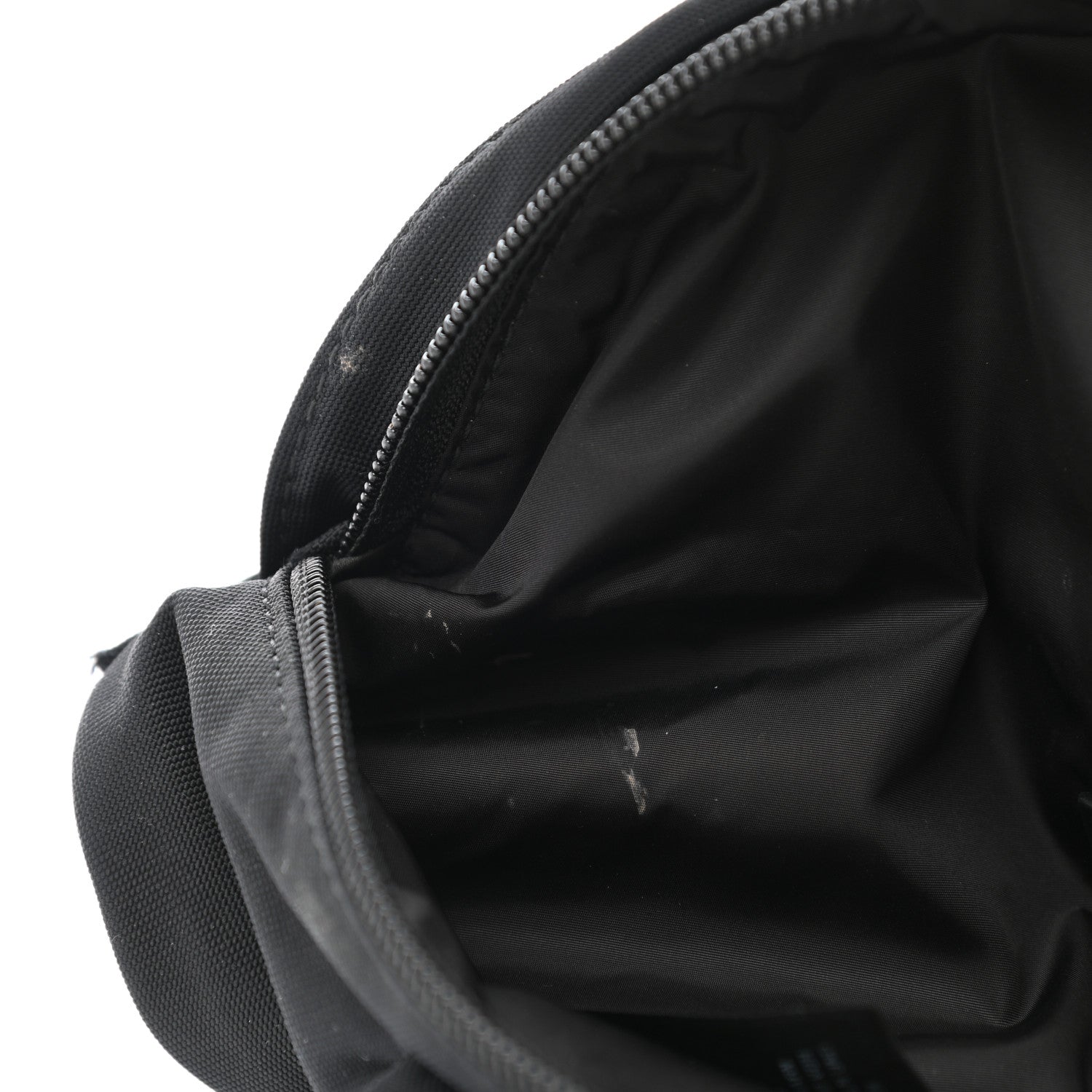 Balenciaga Sport Nylon Logo Embroidered Wheel Belt Bag Black White 8 of 11