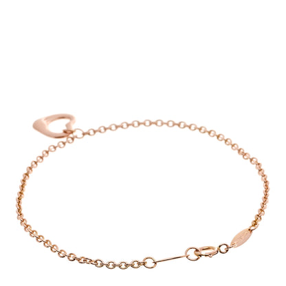 Tiffany 18K Rose Gold Elsa Peretti Open Heart Bracelet 2 of 6