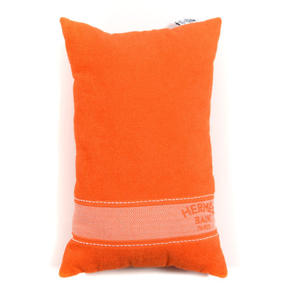 Hermes Cotton Terry Yachting Uni Beach Pillow Orange Kumquat 1 of 4