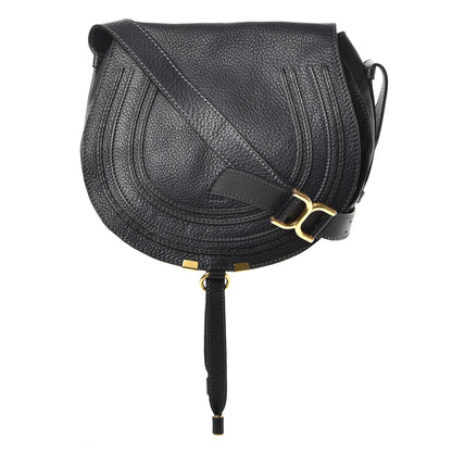 Chloe Calfskin Medium Marcie Round Crossbody Bag Black 1 of 11