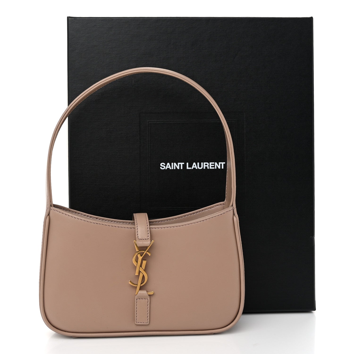 Saint Laurent Smooth Calfskin Le 5 A 7 Mini Hobo Rosy Sand 10 of 10