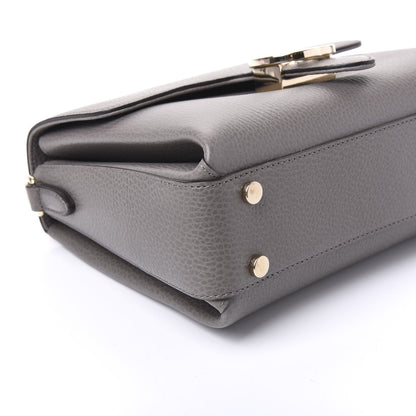 Gucci Dollar Calfskin Interlocking G Top Handle Shoulder Bag Loess 5 of 10
