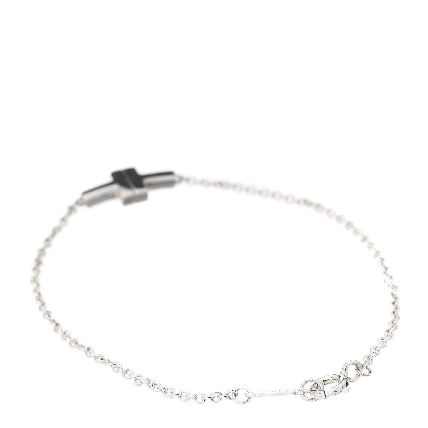 Tiffany Sterling Silver T Two Single Chain Bracelet 3 of 6